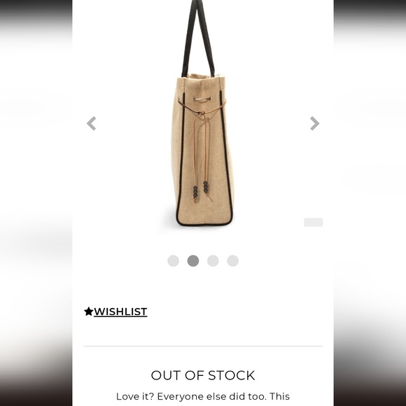 CHICOS Woven Summer Tote Bag Travel Purse NWT Beach Bag Nautical Natural - Picture 8 of 8